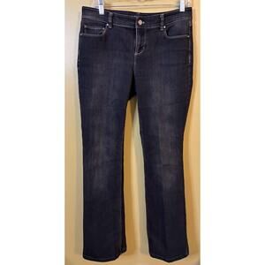 White House Black Market Blanc Women's Black Boot Leg Jeans Size 6R